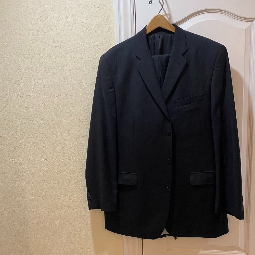 Alfani 100% Wool - Black Pin Stripe 2 piece suit